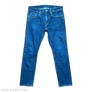 Bonobos Blue Wash Distressed Organic Cotton Tailored Denim Jeans Size 32 X 29 - Picture 1 of 6