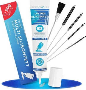 LOBENSWERK 30g Silikonfett für Kaffeevollautomaten inkl. Bürsten  - Bild 1 von 7