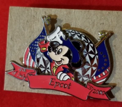Disney WDW Mickey Epcot 4 de julio de 2000 LE10000 Foto 1 de 4
