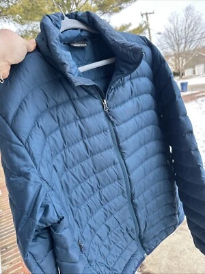 Chaqueta de relleno Marmot 600 para mujer XL Jewel Tons azul/verde plumón de pato Foto 1 de 4