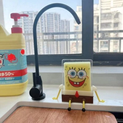 1 pieza útil fregadero de cocina Bob Esponja soporte de esponja plato nuevo Foto 1 de 3