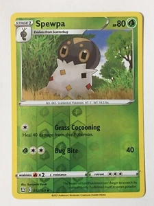 Spewpa 012/163 Reverse Holo Uncommon Battle Styles Pokemon Near Mint NM - Picture 1 of 7