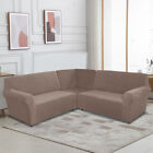 5 Seater / 7 Seater L Shaped Recliner Sofa Cover Velvet Stretch Corner Protector