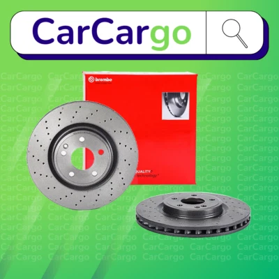 Brembo Vented Front Brake Discs Mercedes CLA CLA 250 4-matic 2013-2019 320 mm - Image 1 of 4