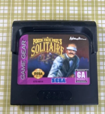 Poker Face Paul's Solitaire (Sega Game Gear, 1994) Untested Cartridge Only - Image 1 of 4
