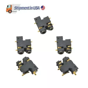 New 5X Earphone Jack Socket For Motorola GP3688 CP180 CP140 CP040 CP200 A8 - Picture 1 of 4