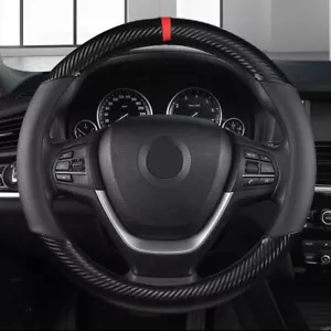 For JEEP Car Steering Wheel Cover Microfiber Leather Non-slip Accessories 15inch - Foto 1 di 12