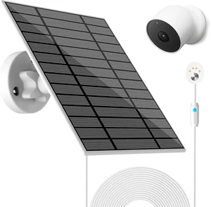 6W Solar Panel Compatible with Google Nest Camera Outdoor & Indoor (Battery Vers - Picture 1 of 12