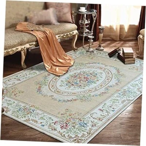 Home Collection Floral Design Modern Large Carpet for 55''x78.7'' Beige Garden - Picture 1 of 7
