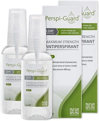 Perspi-Guard® Maximum Strength Antiperspirant Spray 50ml - TWIN PACK - Image 1 of 4