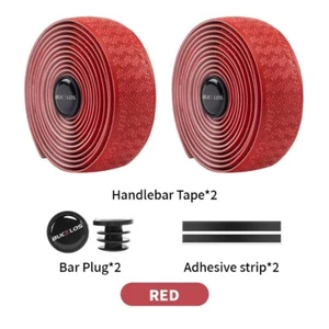 BUCKLOS PU+EVA Handlebar Tape for Shock Absorption Bicycle Handlebar Wrap Straps - Picture 1 of 18