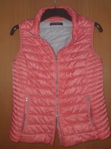 Damenweste Gr 40/42, pink-orange, leicht gesteppt, getragen - Bild 1 von 3