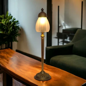 Art Déco Tischleuchte "LIZZY" Messinglampe Tischlampe Lampe Empire - Bild 1 von 15