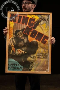 Vintage gerahmtes King Kong Re-Release Poster - Bild 1 von 5