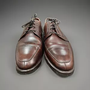 BROOKS BROTHERS Mens Brown Leather Dress Shoes 10 B Made In The USA - Picture 1 of 9