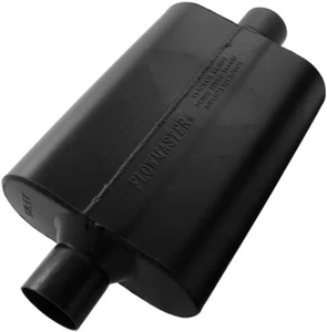 NEW FLOWMASTER SUPER 44 SERIES CHAMBERED MUFFLER,BLACK,2.5" CENTER IN-CENTER OUT - Bild 1 von 3