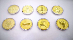 8-teiliges Set/ Terrakotta-Armee/Medaillen/ vergoldet/45 mm groß/Geschenk Idee - Bild 1 von 5