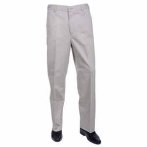 FARAH CLASSIC FDFB0141 Mens Trousers Flaxi Waist Flat Straight Cotton Stone 280