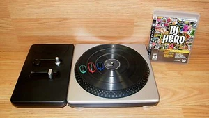 DJ Hero Wireless Turntable & Game Bundle For PlayStation PS3 **READ** - Picture 1 of 2