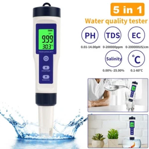 PH TDS Wert Wasser Messgerät Digital Messer Tester Aquarium Pool Prüfer pH 0-14 - Bild 1 von 12