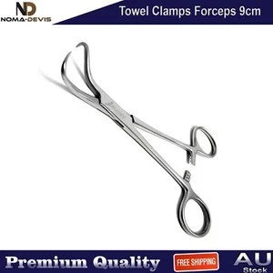 Surgical Backhaus Towel Clamp Veterinary Forceps Grasping Tissue Dental Tools CE - Picture 1 of 4