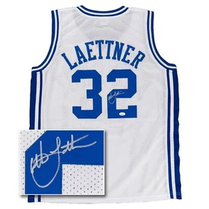 Christian Laettner signiertes Trikot (JSA COA) Duke weiß Basketball The Shot - Bild 1 von 7