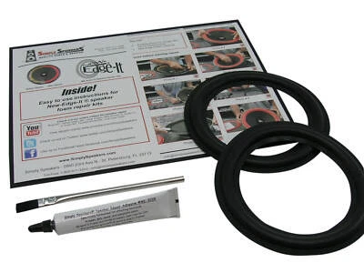 SS AUDIO Klipsch KSF-S5 6.5" Woofer Rubber Edge Speaker Surround Repair Kit (Pair)