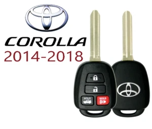 NEW REMOTE KEY for TOYOTA COROLLA 2014 2015 2016 2017 2018 HYQ12BDM H Chip A+++ - Picture 1 of 4