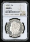 Us Coin 1878 S Morgan Silver Dollar All White Lustrous Ngc Ms64+ No Reserve!