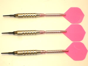 Soft Tip Darts New, 17 Gram Plated with Aluminum Shafts #3840 - Picture 1 of 3