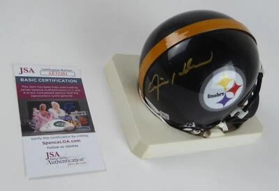 Minicasco firmado por Ernie Holmes autografiado Pittsburgh Steelers Riddell certificado de autenticidad JSA Foto 1 de 4