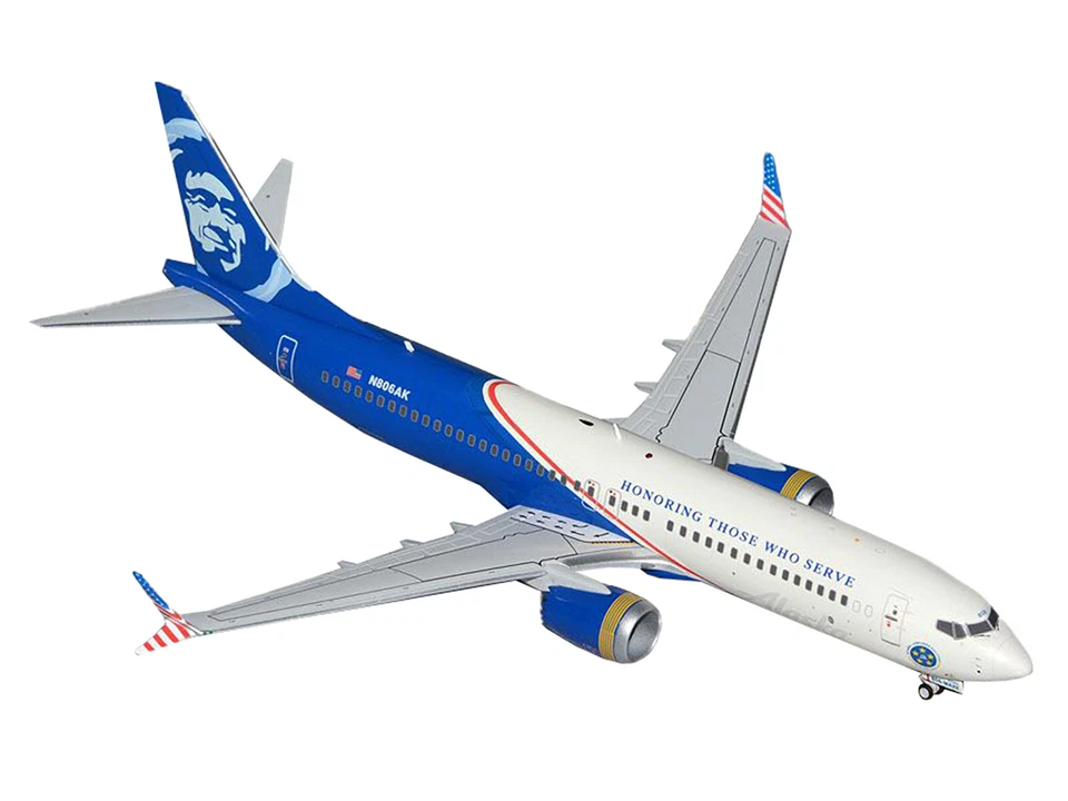 Boeing 737 Ma Aircraft Alaska Airlines 1/200 Model By Geminijets G2asa1294