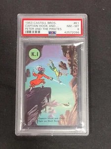 1953 Castell Bros. Captain Hook and Peter Pan #K1 Graded PSA 8 NM-MT (DS) 101323 - Picture 1 of 2