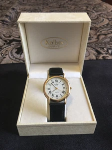 Kolber Geneve Classic Men's Wristwatch [P5-K8099] - 18K Gold Electroplated RARE - Picture 1 of 9