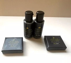 Drybar 2 Body Bars Soap & 2 Replenishing Body Lotion ~1 Oz Each Travel Size - Picture 1 of 1