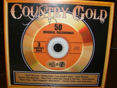 Country Gold 50 Original Recordings 3 CD Set Sealed Johnny Cash Hank Williams++ Foto 1 de 2