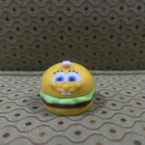 Rare SpongeBob SquarePants 2022 JUST PLAY Hamburger Small 1 1/2 Inch Figure - Picture 1 of 5