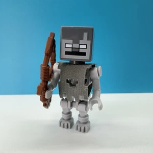 LEGO Stray W/ Cape & bow 21142 gray Skeleton Minecraft Minifigure min061 21142 - Picture 1 of 5