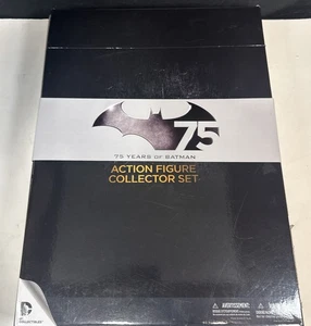 Batman 75 Años de Batman Figura de Acción Coleccionista Set Caballero Oscuro Arkham Raro - Imagen 1 de 8