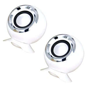 2 Pcs Mini -Sprecher Büro USB-Computerlautsprecher Musiklautsprecher - Photo 1/12