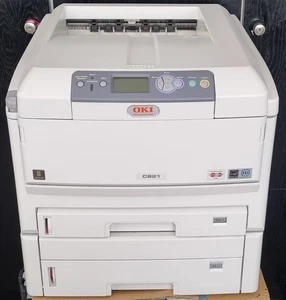 OKI C821 DN Farblaserdrucker bis DIN A3 gebraucht, erst 3.000 gedr. Seiten - Picture 1 of 4