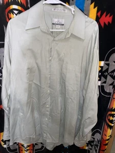 George Men's Hunter Green  Button Up Long Sleeves Dress Shirt Size 16(34/35) - Picture 1 of 2