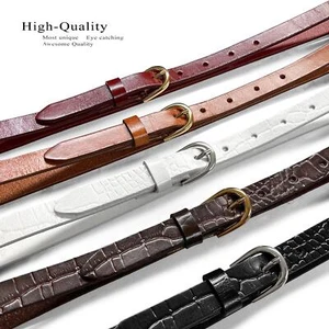 Kids Belt Girls Belt 100% One Piece Full Grain Genuine Leather Dress Belt - Picture 1 of 22