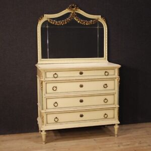 Dresser Lacquered With Mirror Dresser Cupboard Furniture Mirror Style Louis XVI