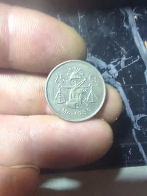 25 centavos de plata México 1950 Foto 1 de 2