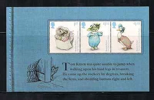 2016 GB QE2 ROYAL MAIL EX DY19 PRESTIGE BOOK PANE BEATRIX POTTER TOM KITTEN - Picture 1 of 1