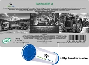 1 x grasa multiusos grasa lubricante Techmol Techmolith 2 400 g eurocartucho - Imagen 1 de 1