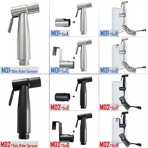 G1/2 Stainless Steel Bidet Sprayer Kit for Toilet Perfect for Personal Cleansing - Picture 1 of 50