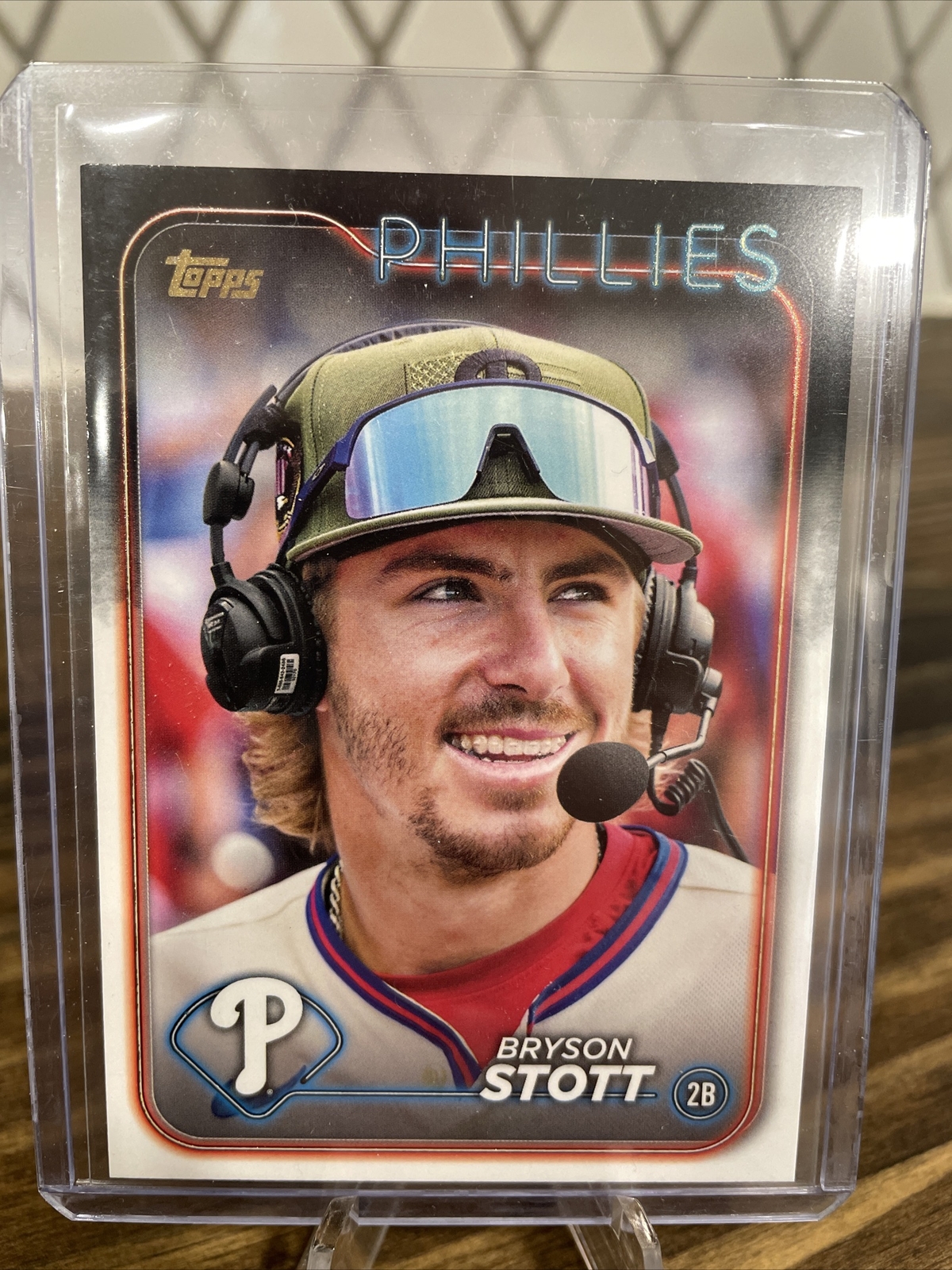 2024 Topps Bryson Stott #139 SSP Golden Mirror Variation