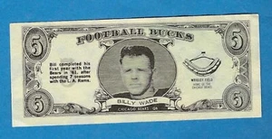1962 Topps Bucks Billy Wade Chicago Bears #42 - Imagen 1 de 2